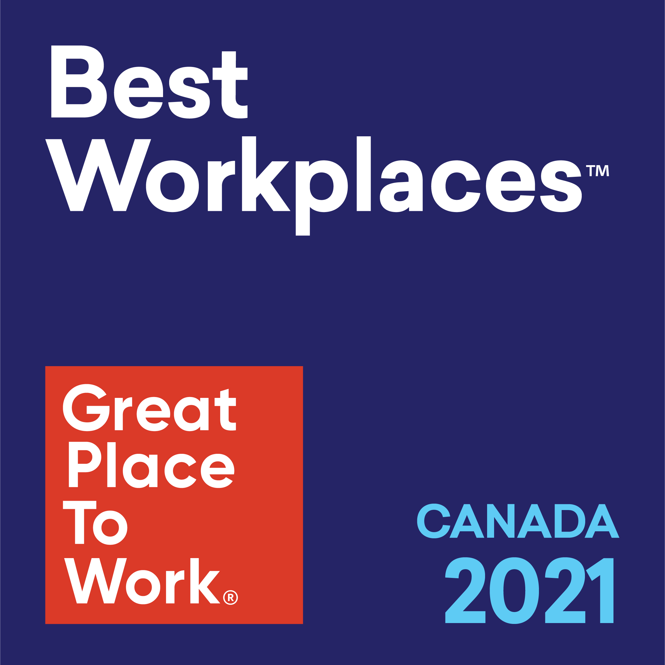 Best Workplaces in Canada 2021 Logo