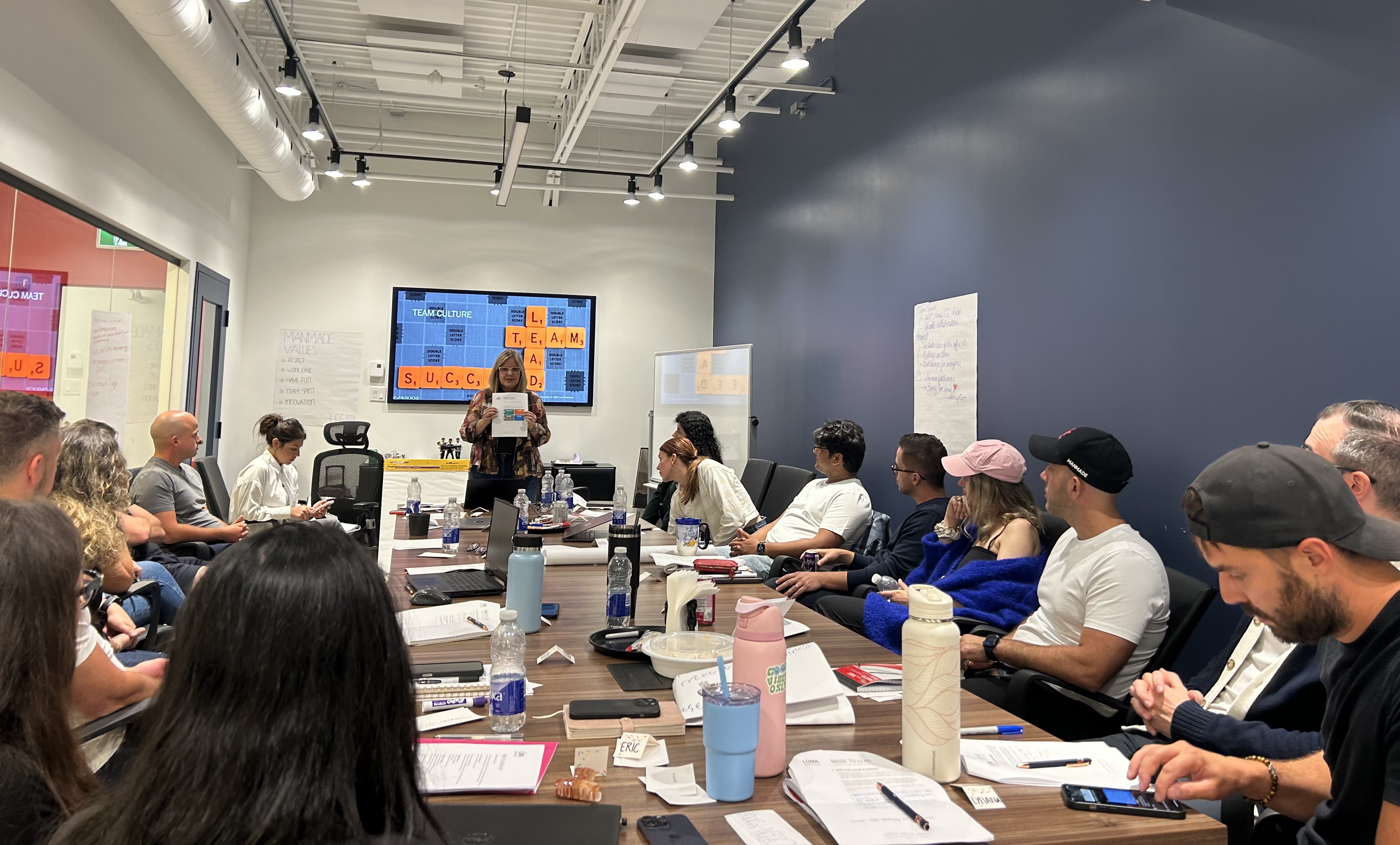 Snapshot of our leadership learning program. The workshop was hosted by a professional development coach.