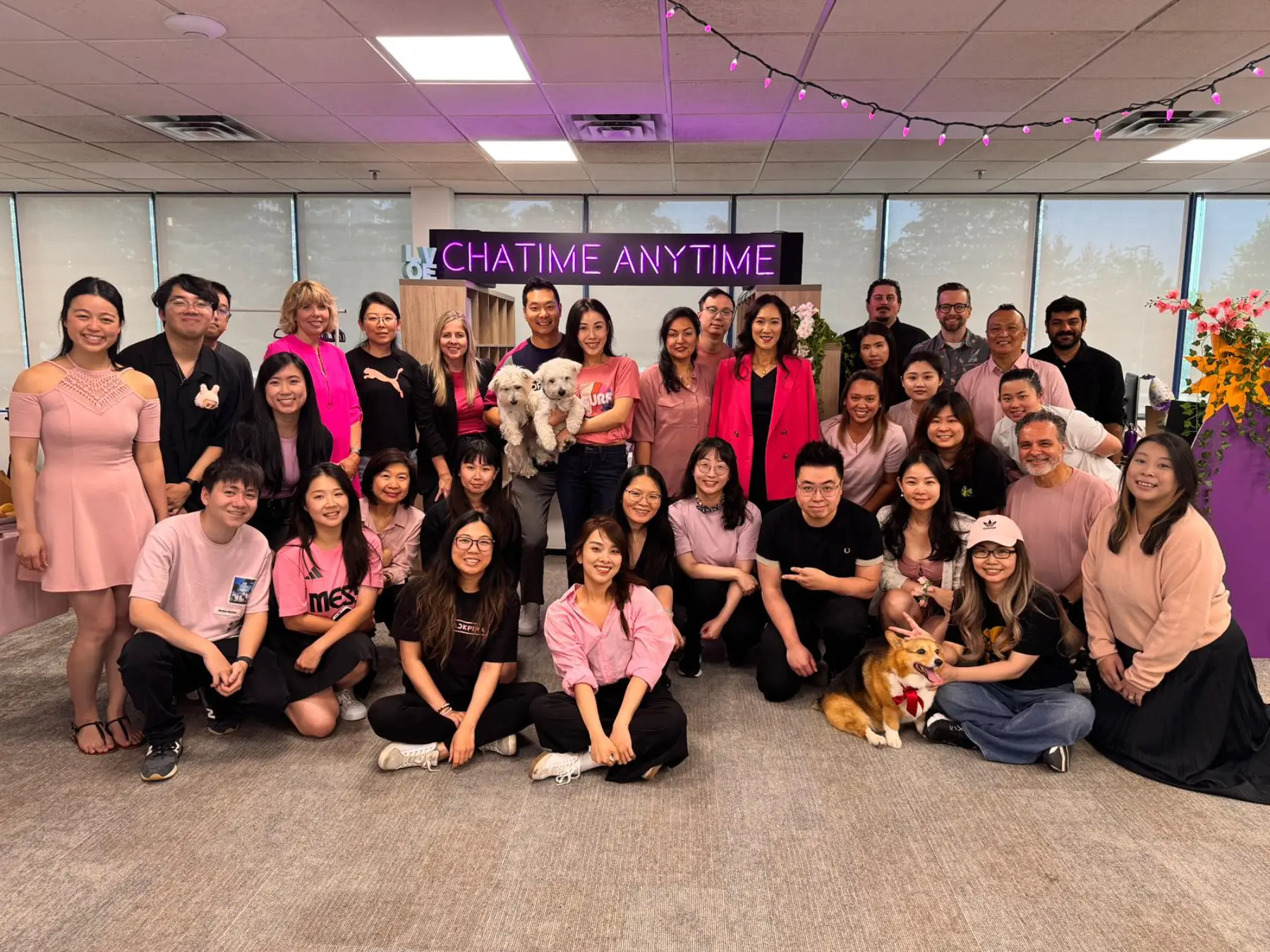 Black Pink Themed Kevito Group Epic Eat, employee appreciation event