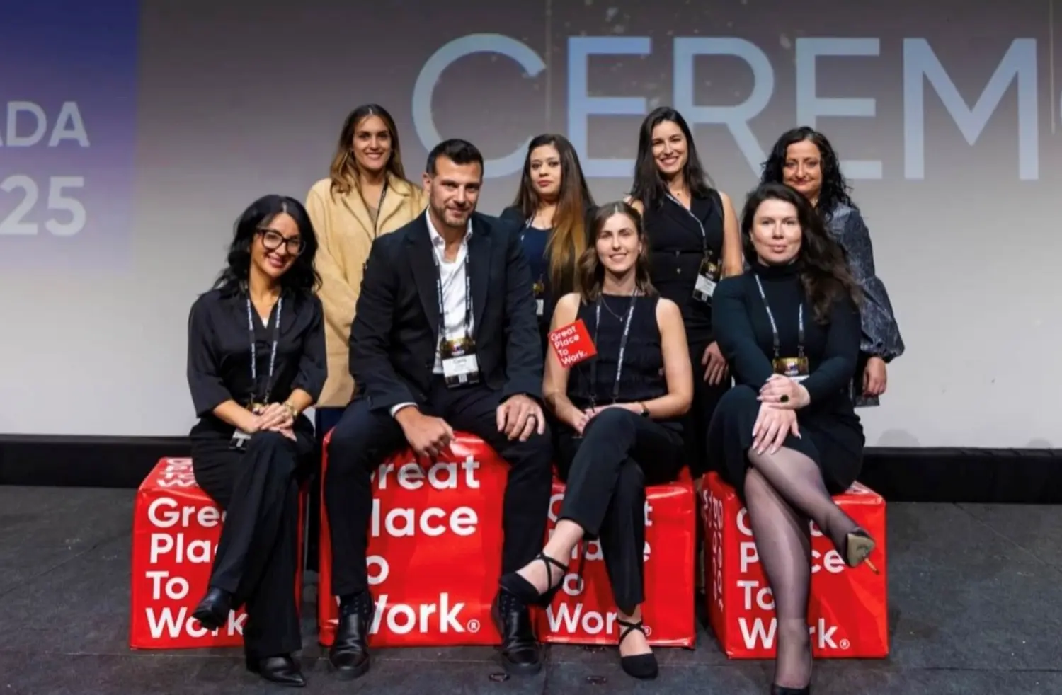 Our management team at the GPTW Awards Ceremony in April 2025.