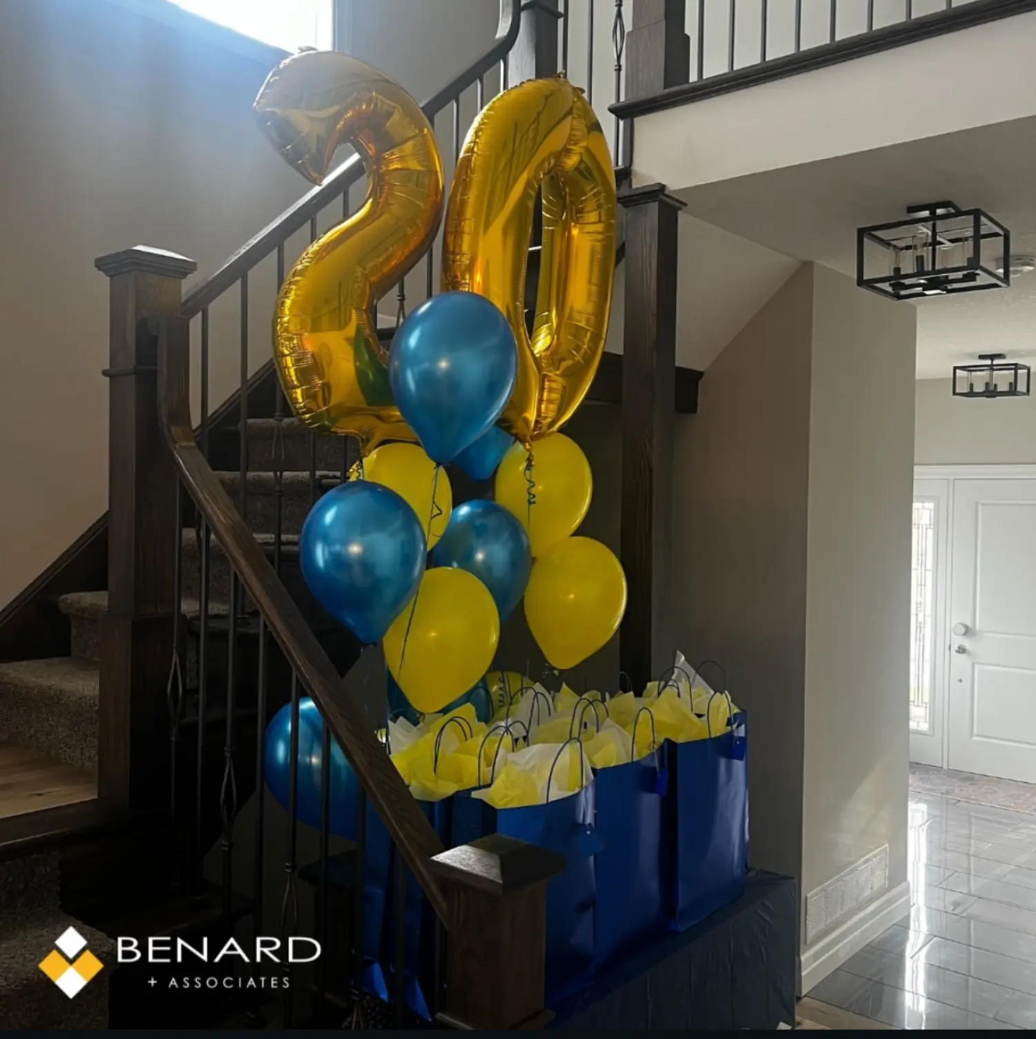 The balloons at our 20th anniversary staff party.
