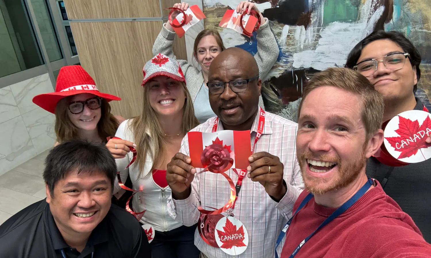 Red, white and teamwork. Celebrating Canada Day 2025.