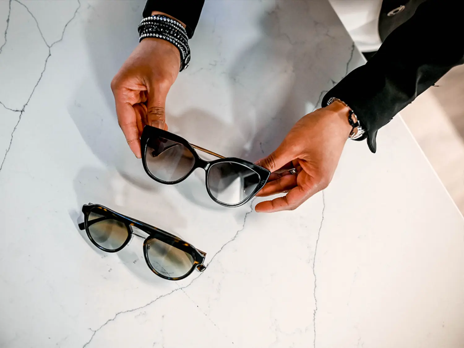 Dr. Harina presenting Glasses