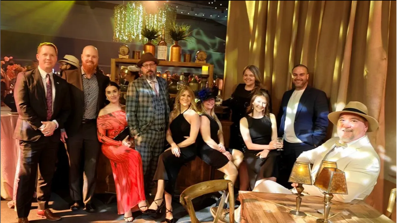 All dressed up in 20s attire for the Edmonton BILD awards.