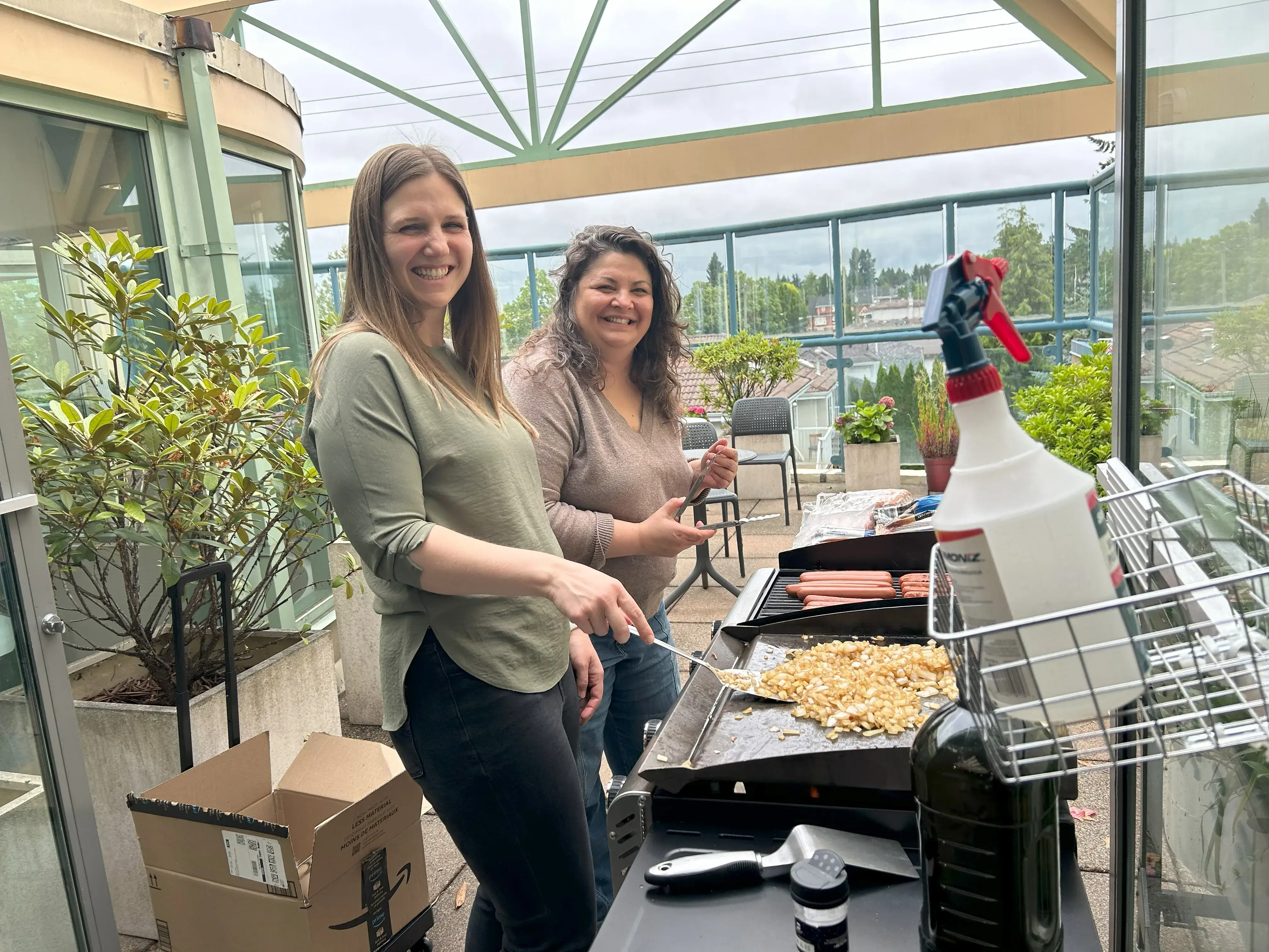 Our Employee Engagement Committee hosts an annual summer BBQ complete with hot dogs and grilled onions.