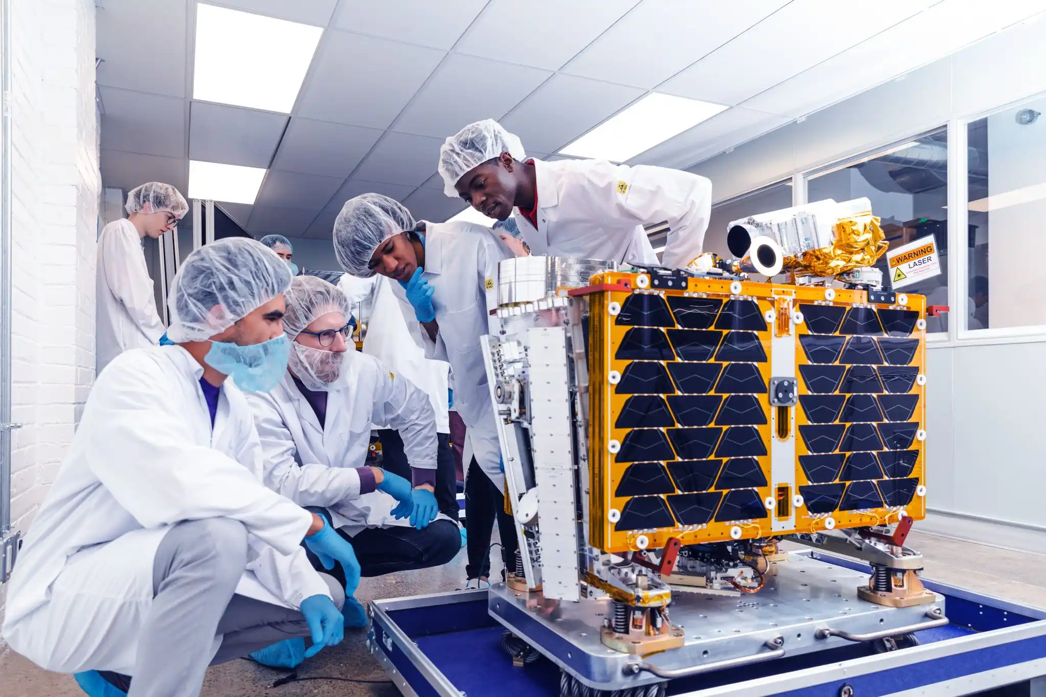 Keplerians Working on Satellite