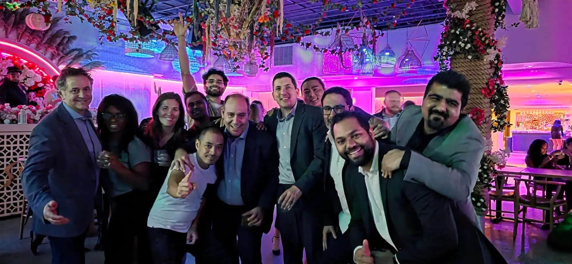 Parting after a client fund raising event.
