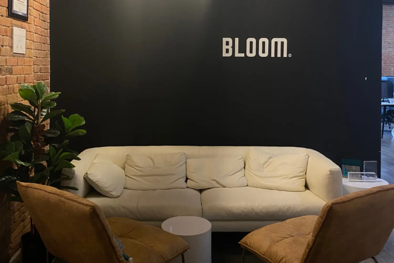 A cozy corner for conversations, collaboration, and recharging together.