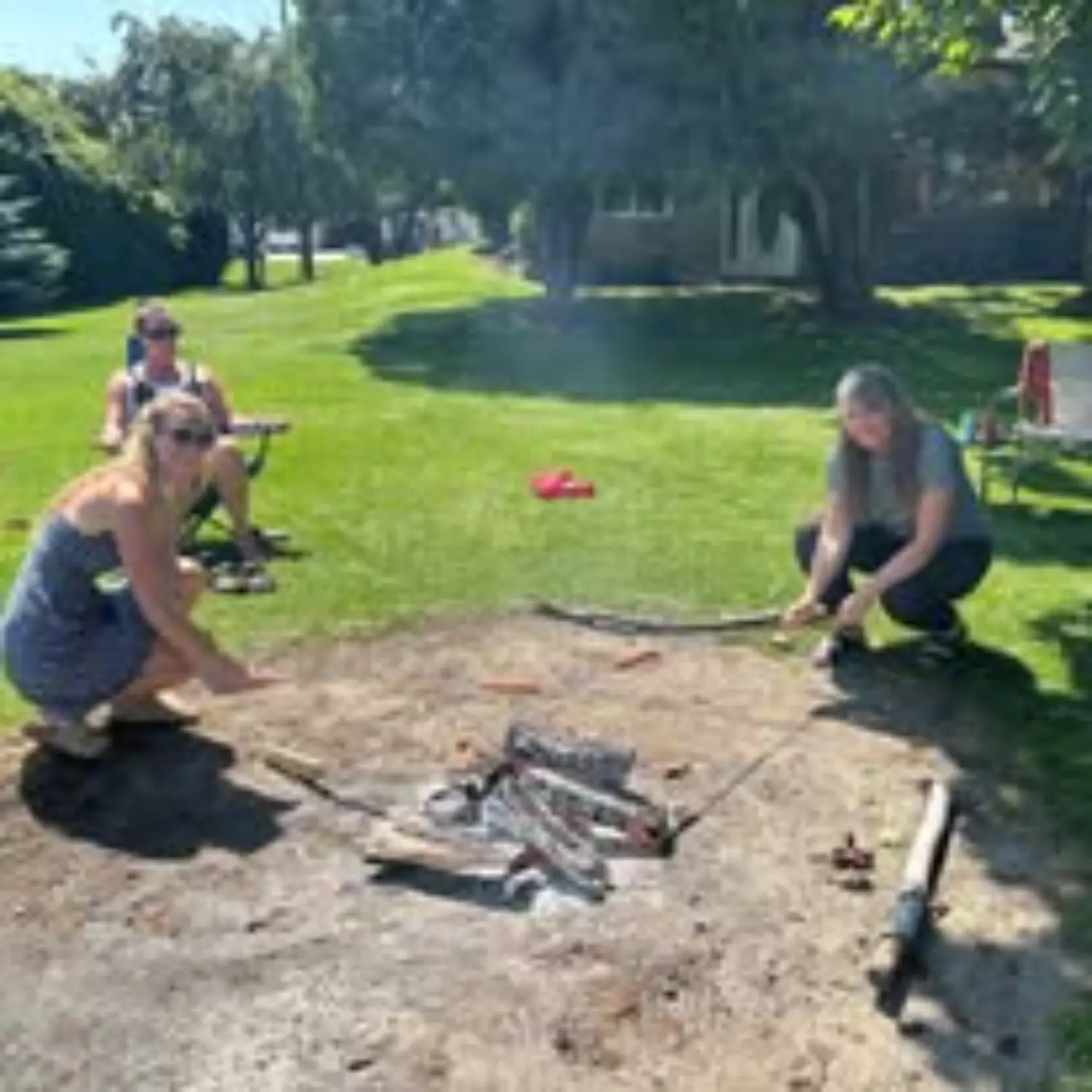 Staff summer campfire