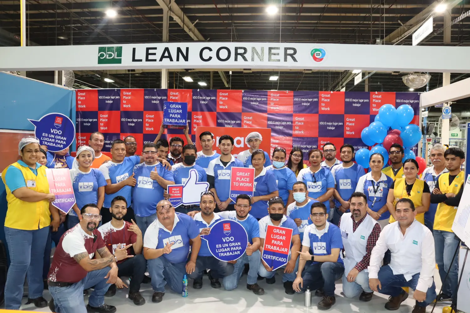 Team members at our facility in Mexico proudly celebrate a 6-point increase in their Great Place to Work results.