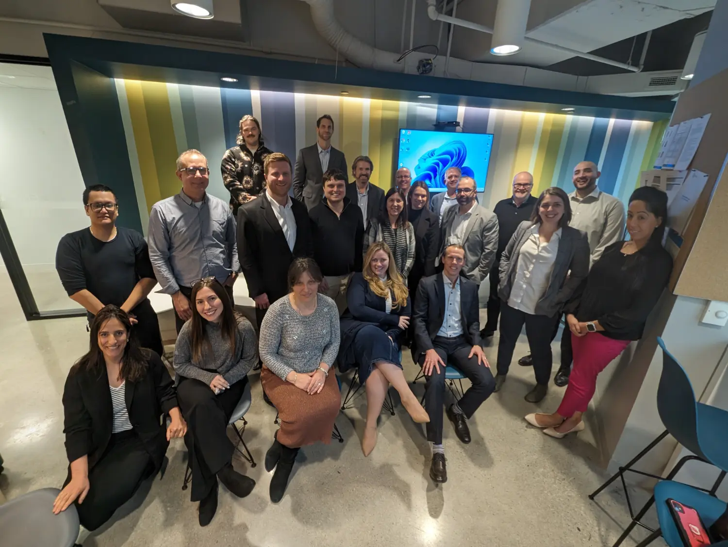 Team PROLINK getting updates and insights directly from the Leadership Team at the Town Hall!