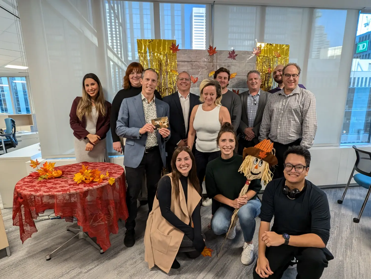 PROLINK's Thankful Thursday Social - members celebrating together & bringing donations for local community initiatives!