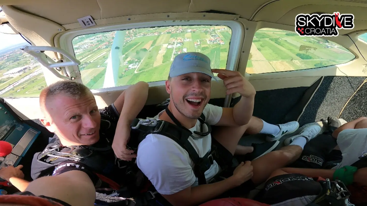 Waverley rep skydiving in Croatia.