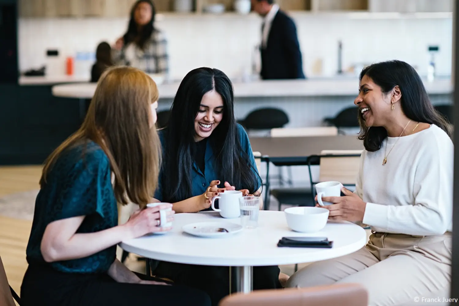 Our employees connecting with each other during their lunch breaks.