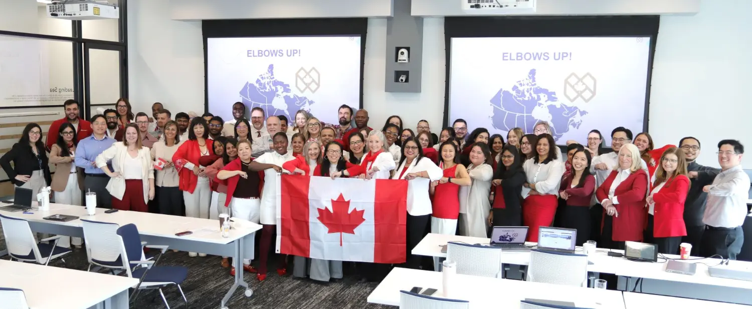 National pride across our organization - elbows up!