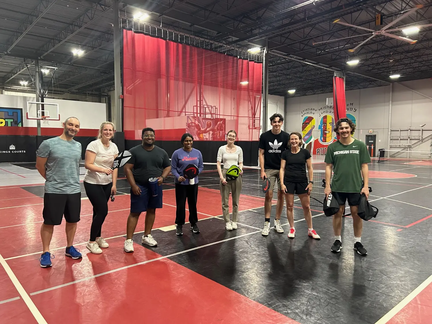 Serving up some fun at our monthly social, nothing like a game of pickleball to bring the team together!