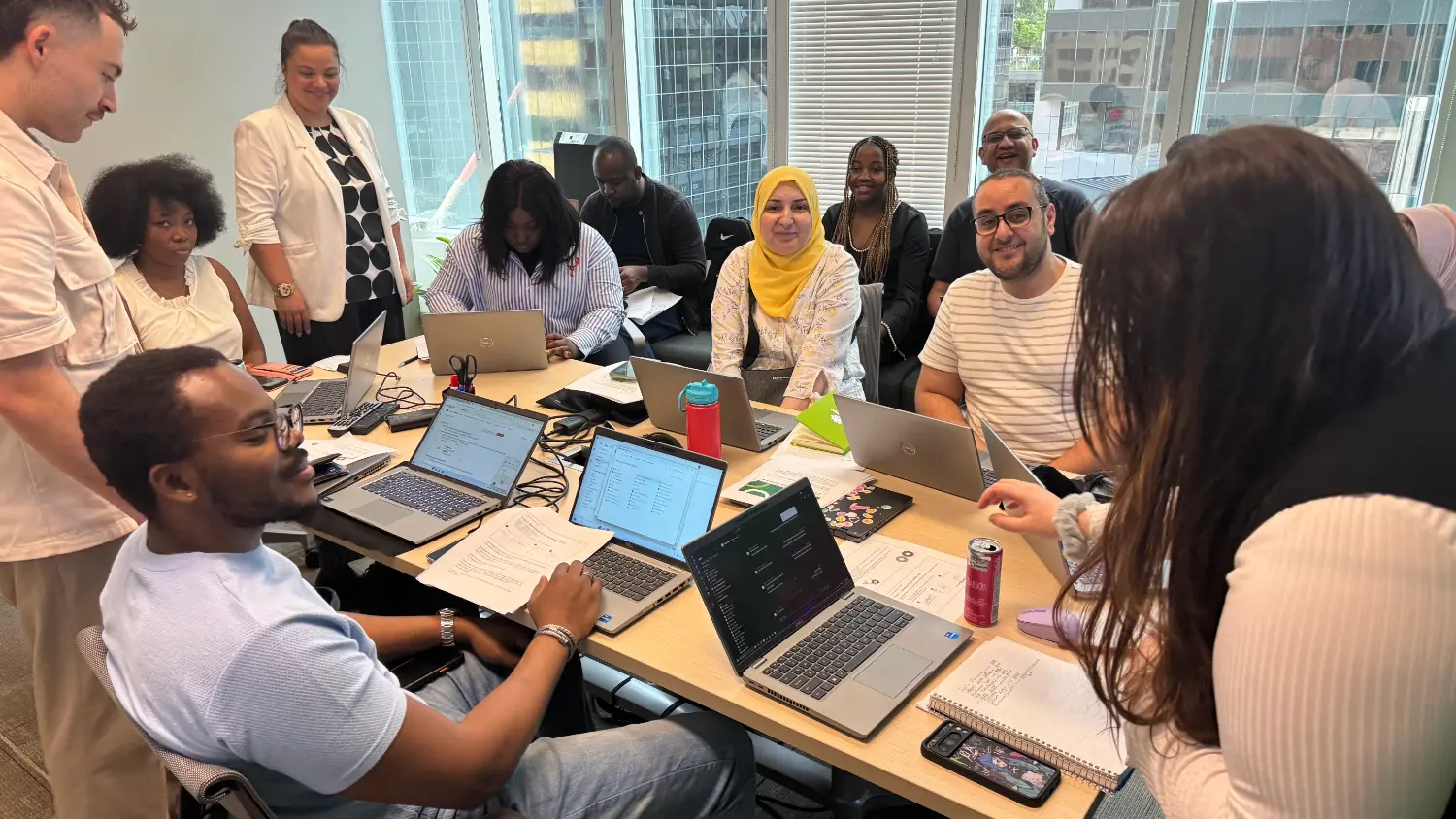 The Montreal team collaborates in-office, bringing their ideas to life.