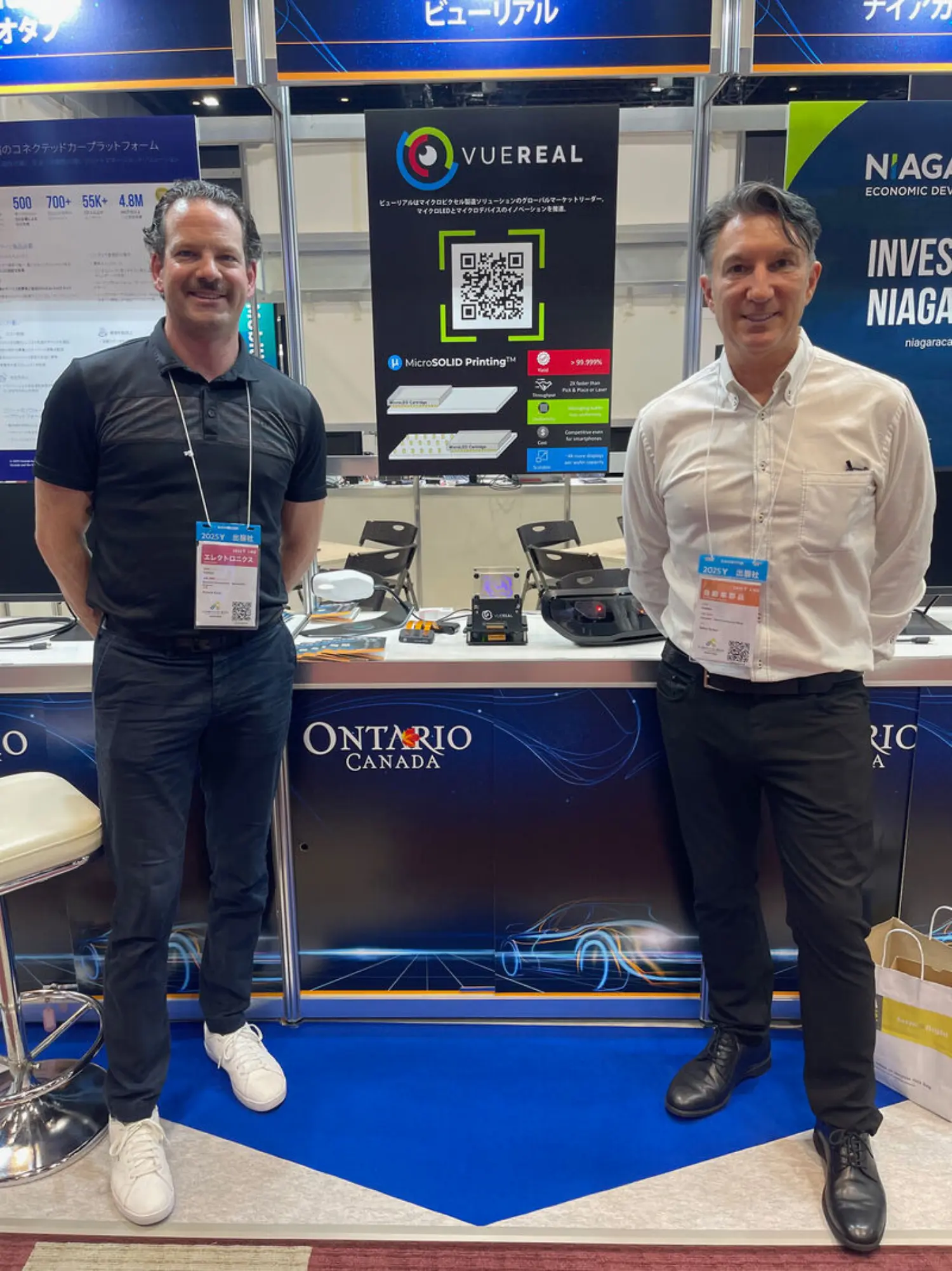 This is the team at SID one of the most important tradeshows for VueReal. We send several employees to help culture