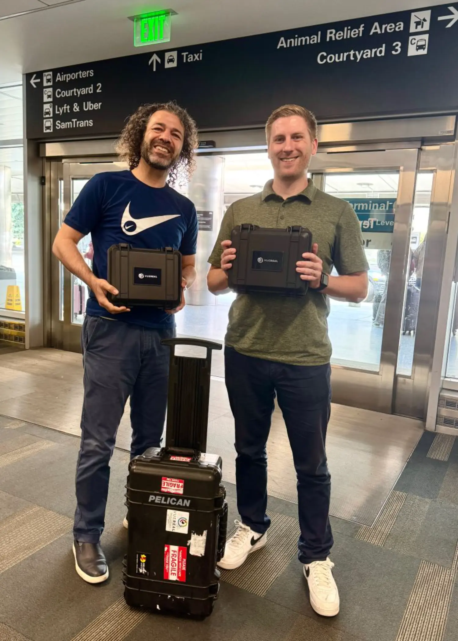 This is a picture of our CEO and Senior Director of Sales droppnig off an RDK1 kit (our company first product)