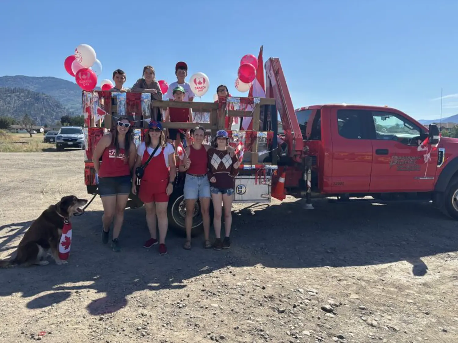 Community spirit on full display! Boundary Electric at the Canada Day parade.