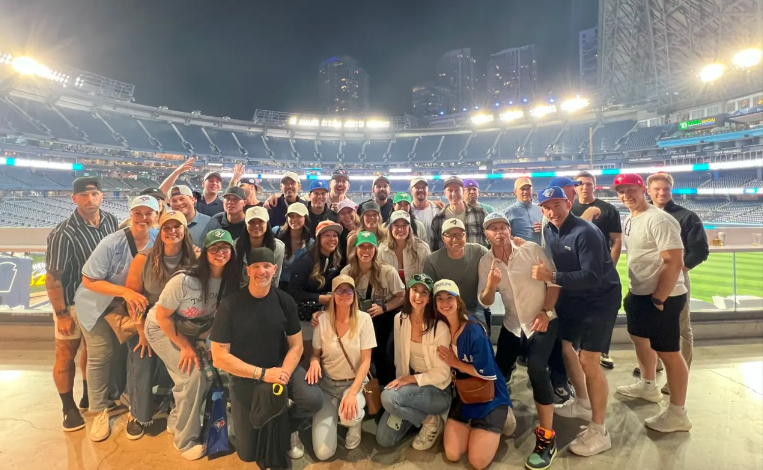 General Surgery team attend a Blue Jays baseball game post National Sales Meeting.