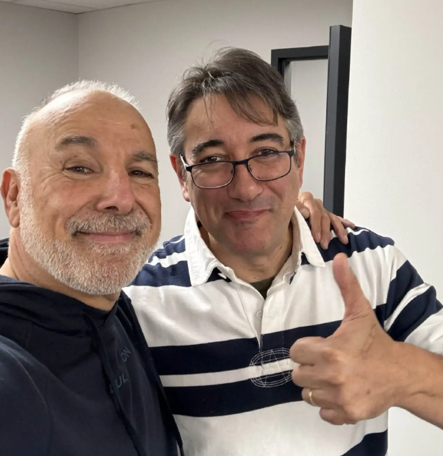 A great moment with Joe and our Director of IT & Data Protection — leading with collaboration and care.