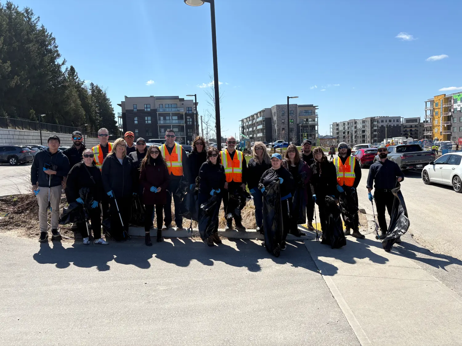 Our team came together for Earth Day, helping clean up and care for the communities we proudly build in.
