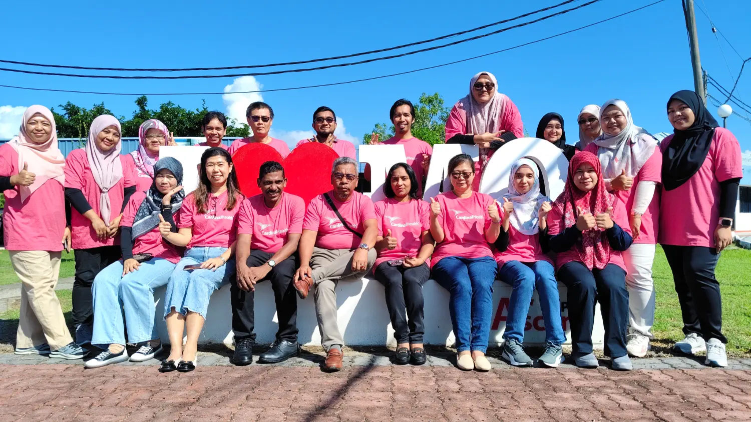 Cardinal Health Malaysia employees put together backpacks filled with STEM school supplies for underserved children.
