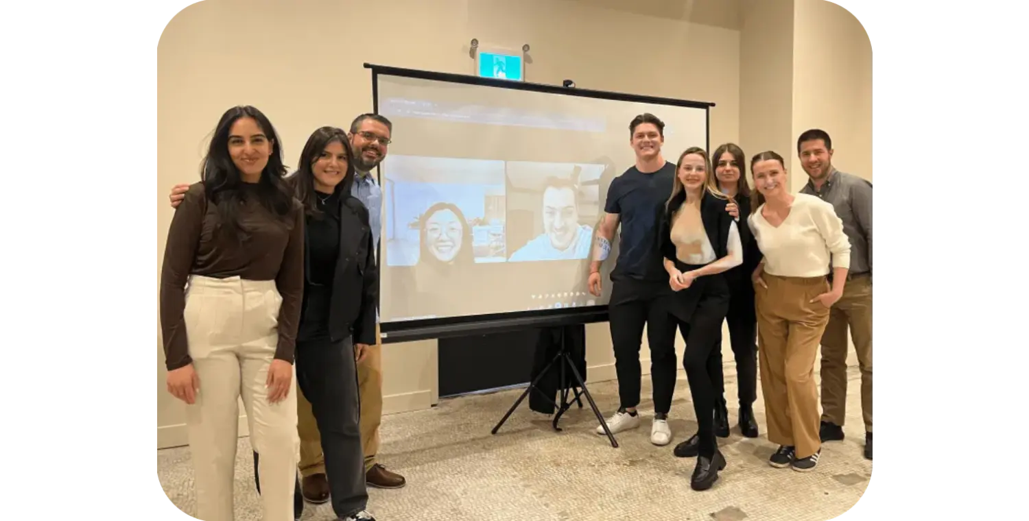 Monthly team townhall and socials