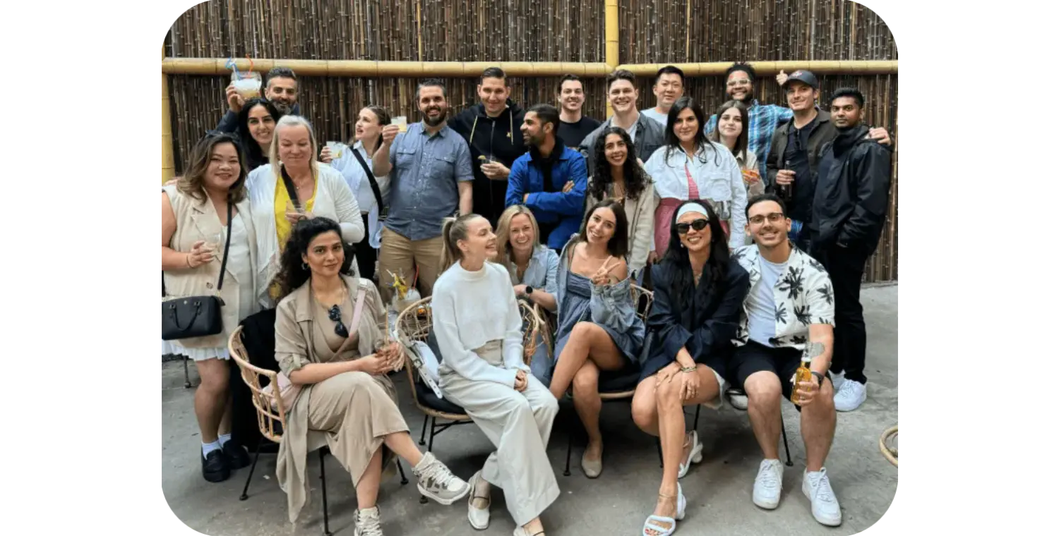 Monthly team townhall and socials