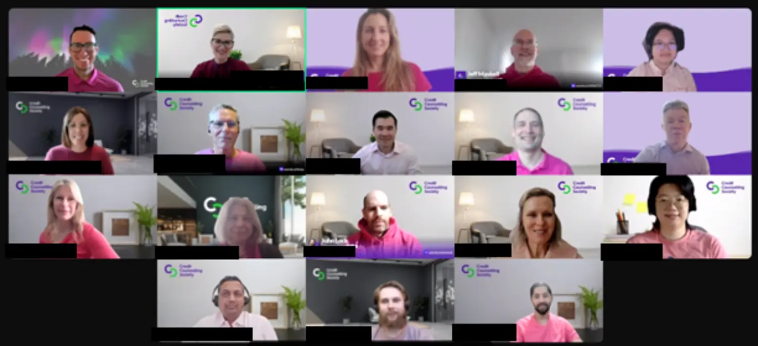 CCS Team Celebrating Pink Shirt Day