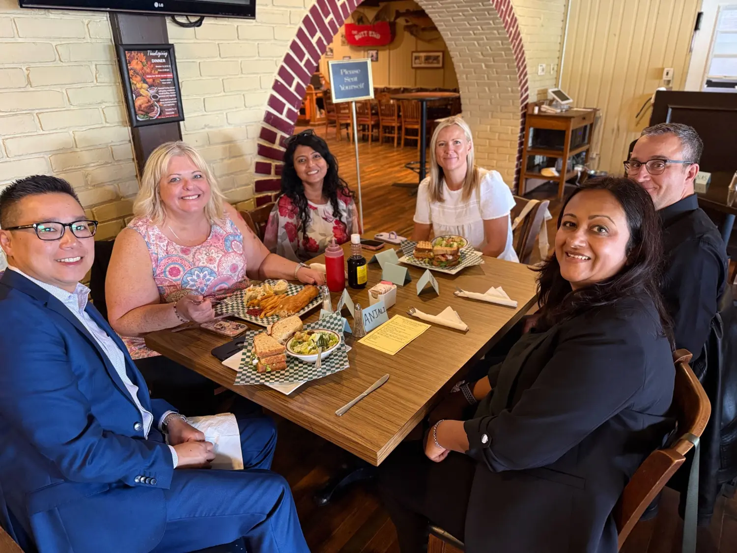 Team Lunch during Annual Staff Meeting