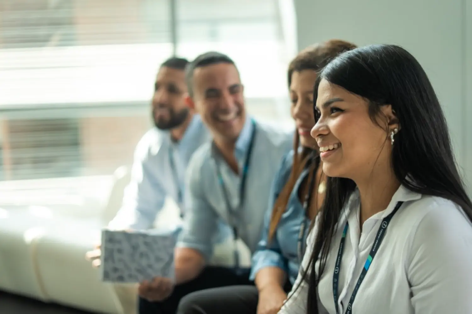 Colleagues from Colombia joining their Stand Up meeting to align priorities, exchange ideas, and drive innovation.