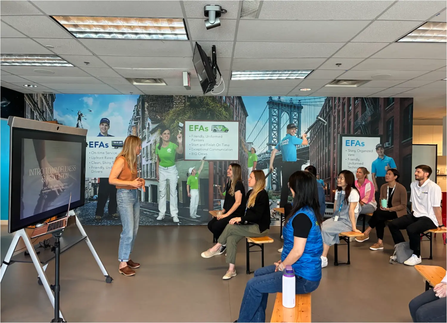 Team members enjoying our Wellness Lunch & Learn series