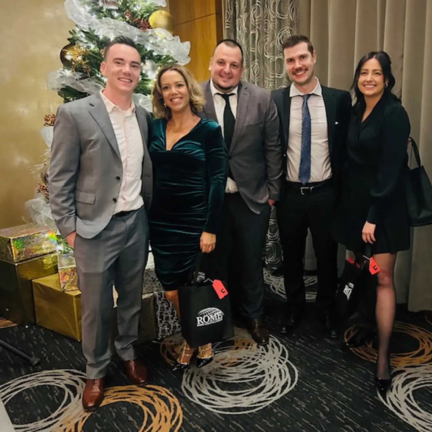 Our team at our end of year celebration, a night spent celebrating big wins and a great year with the team