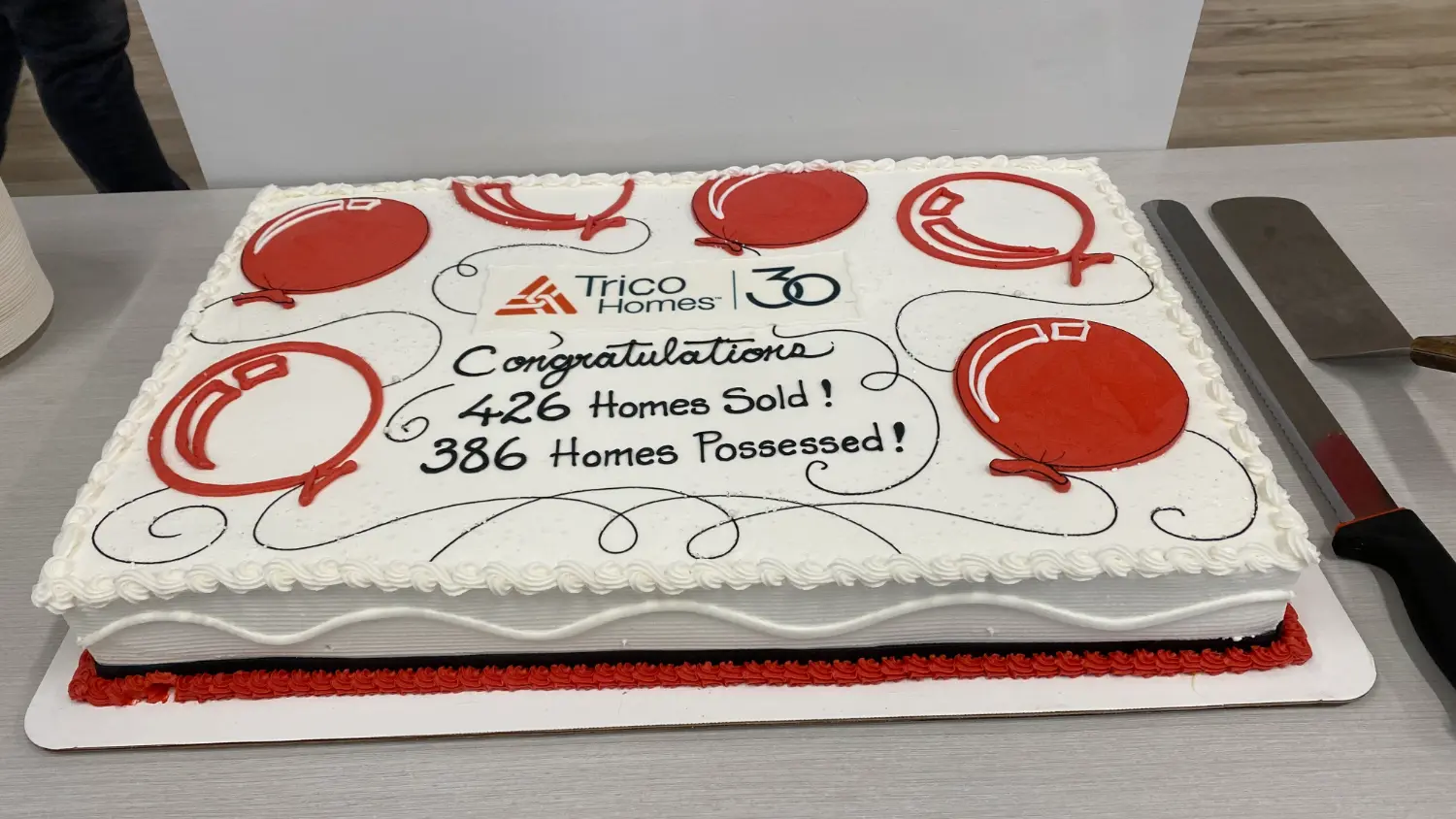 Sales Goals achieved are always sweeter when we celebrate together and eat some cake