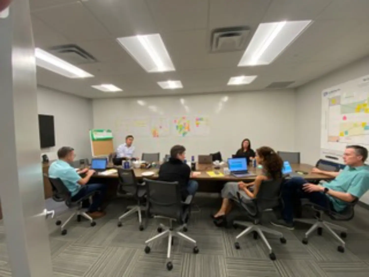 Strategic alignment and collaboration at the leadership quarterly planning meeting. Coffee + brainstorming = great plans