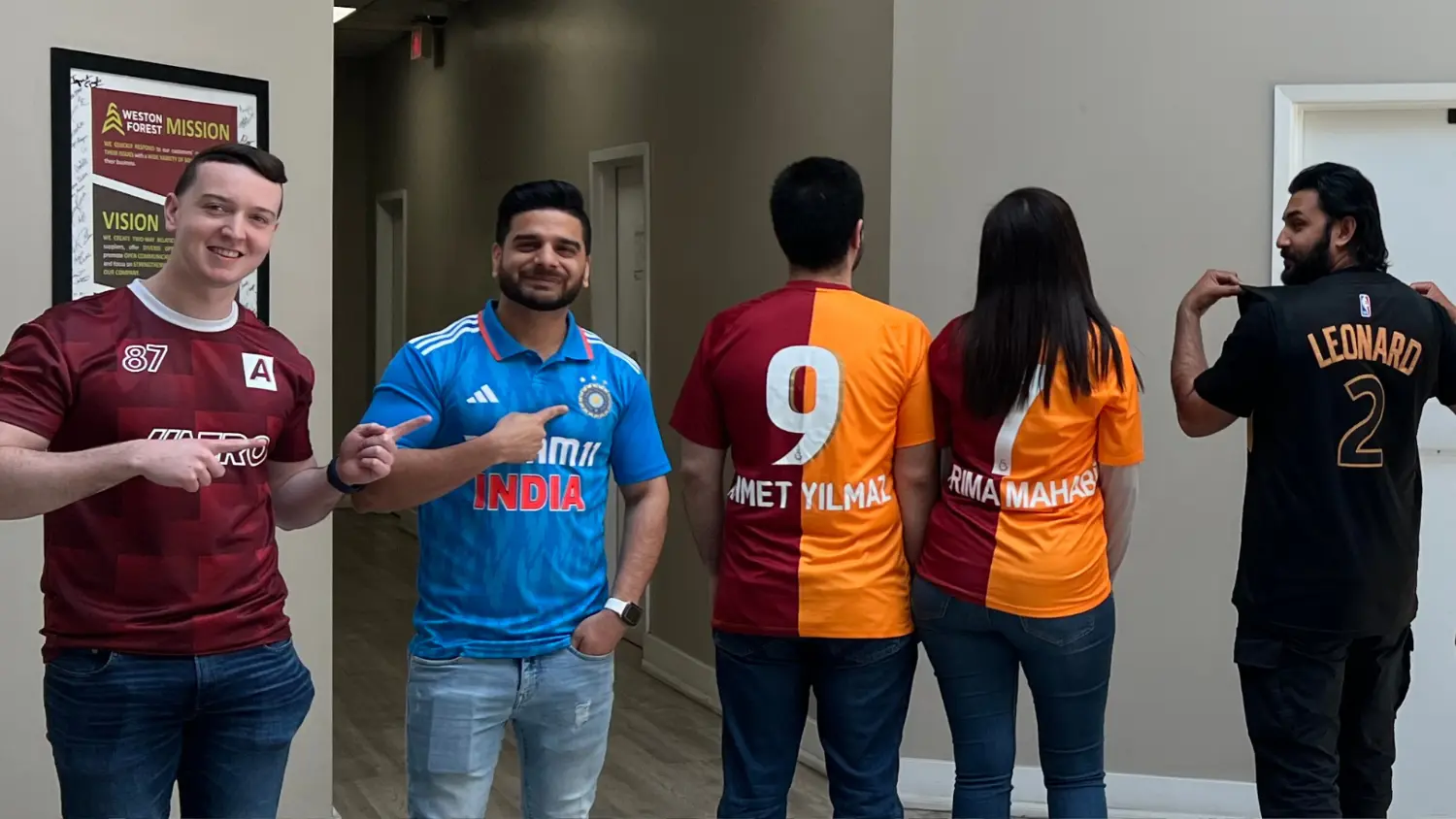 A fun day where our team represents their favourite sports clubs/teams. A light hearted way to have fun together