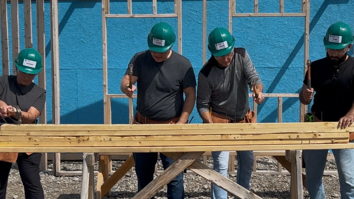 Some fun competition on who can Hammer the Nail the fastest (safely of course!)