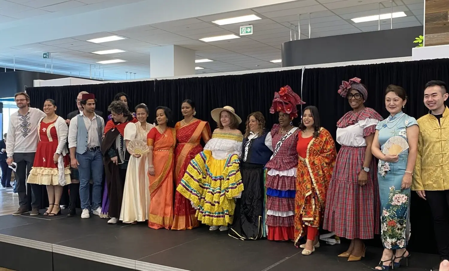 Colleagues participating in an event at Aviva’s annual Multicultural Expo