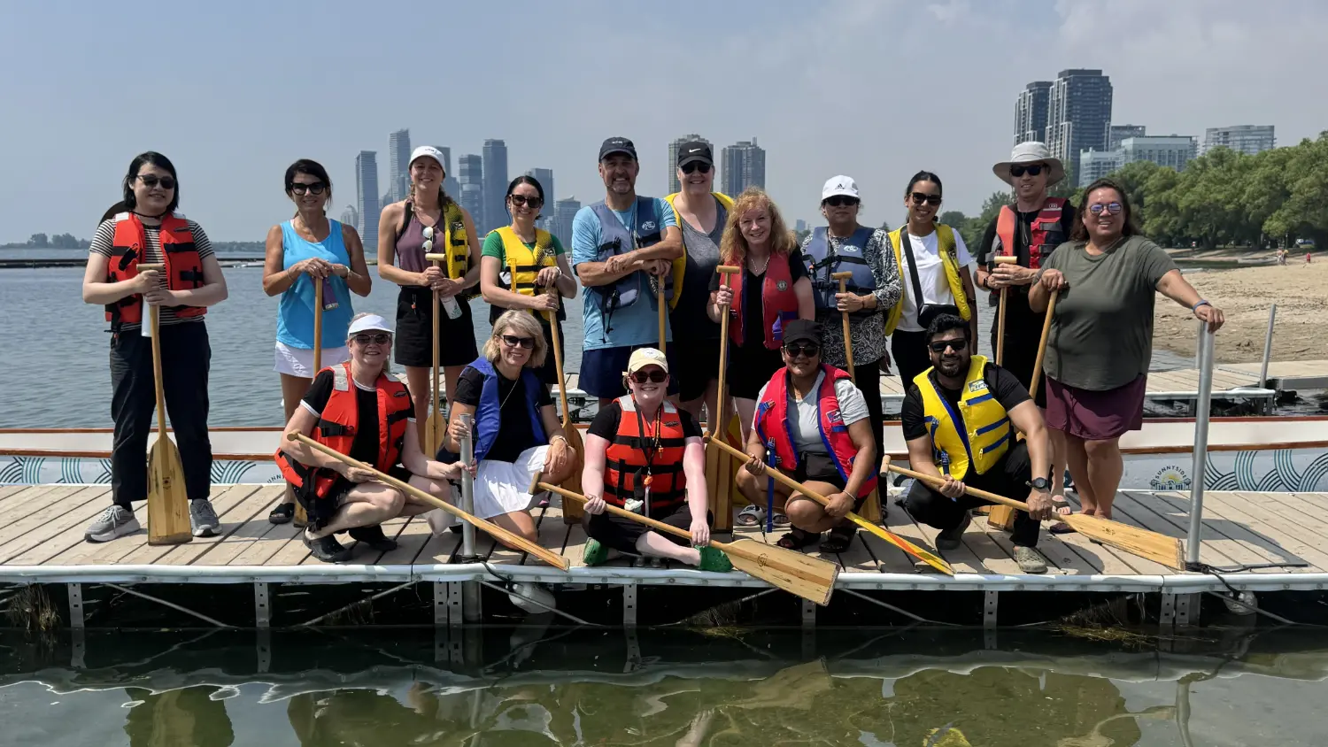 EFC's annual employee 'fun day' allows the team to 'let loose' and have a great time. 2025 activity: paddle boating!