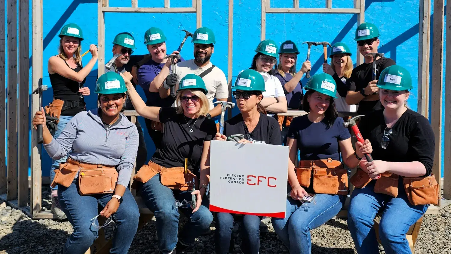 As a platinum sponsor of Habitat for Humanity, EFC works with members to donate $1 million in cash and product per year.