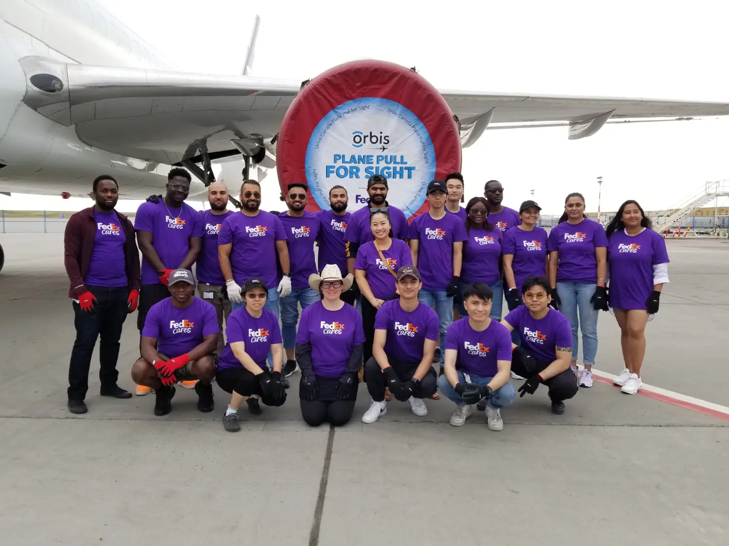 FedEx hosting Orbis Plane Pull