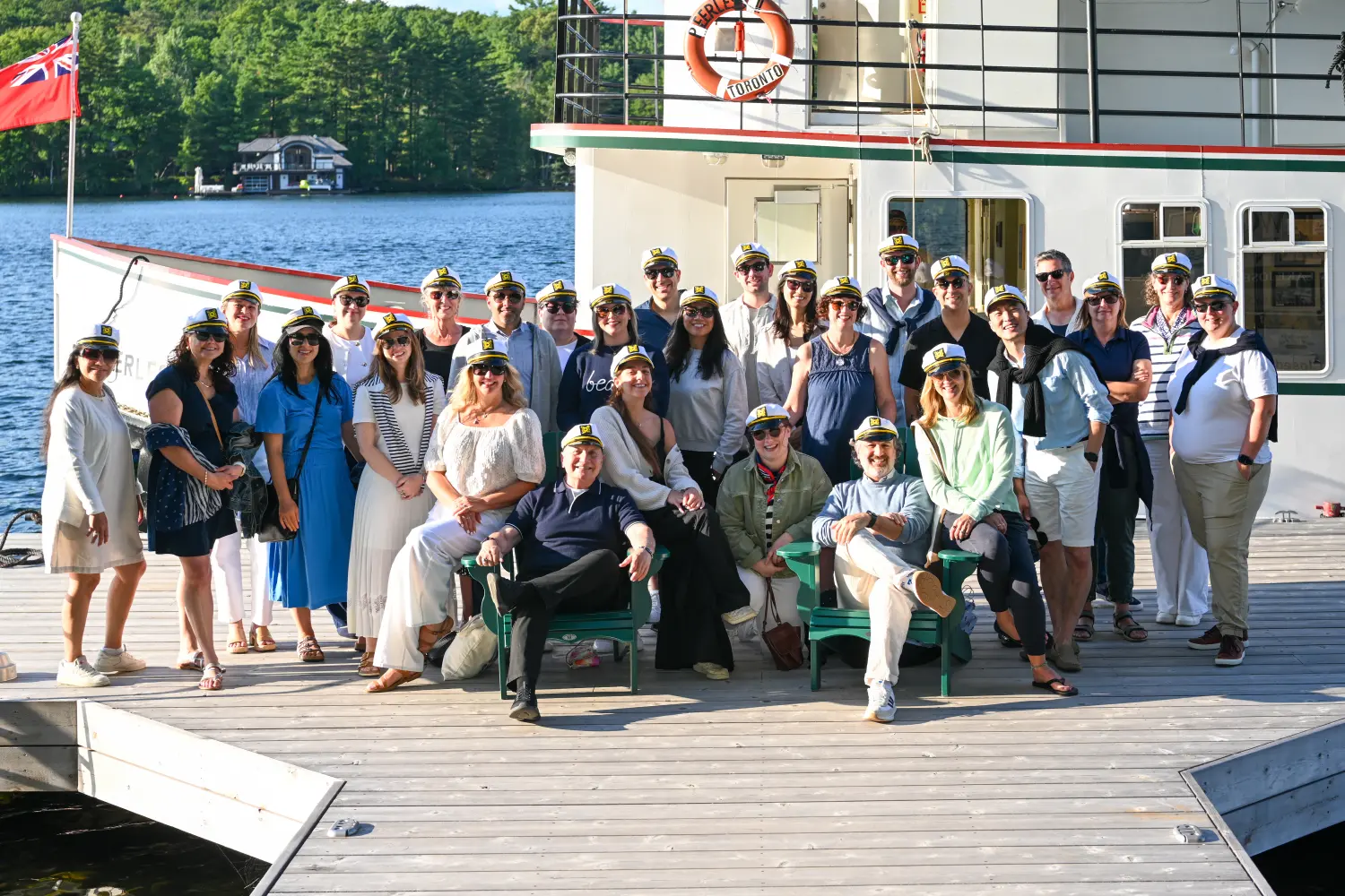 The SW&A team setting sail during a biannual offsite with the whole company
