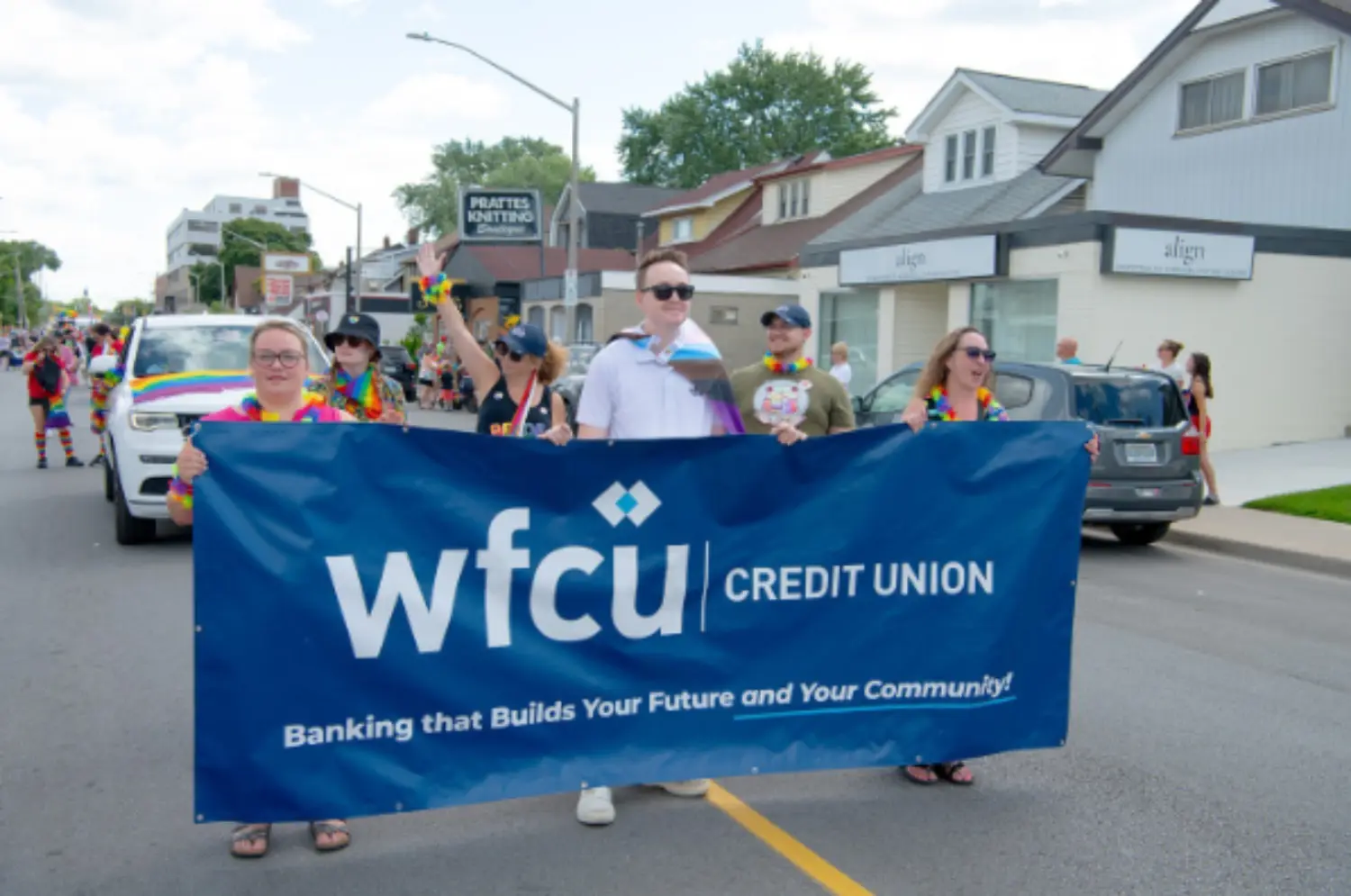 Staff celebrating Pride