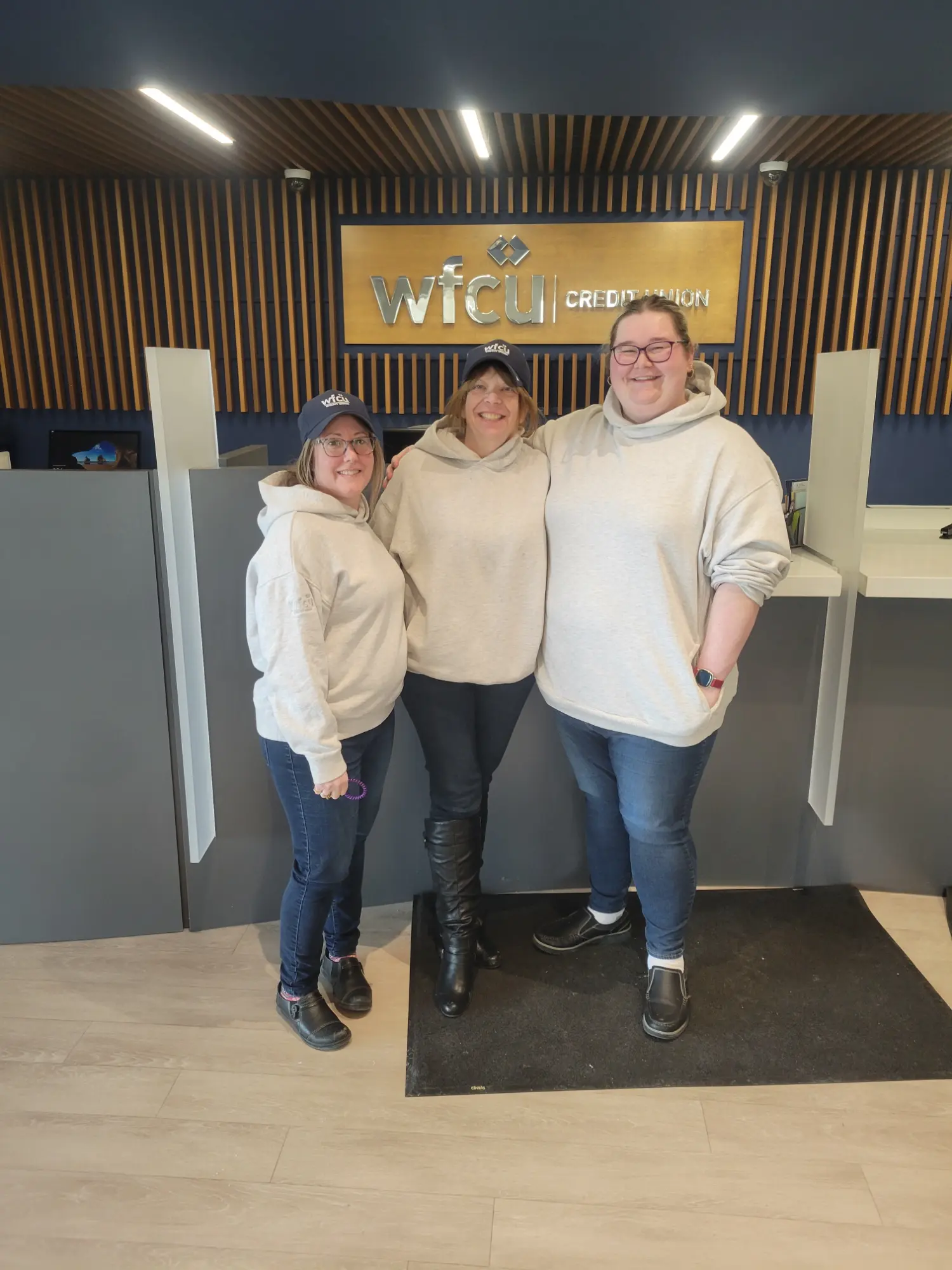 Staff shwoing off their swag!