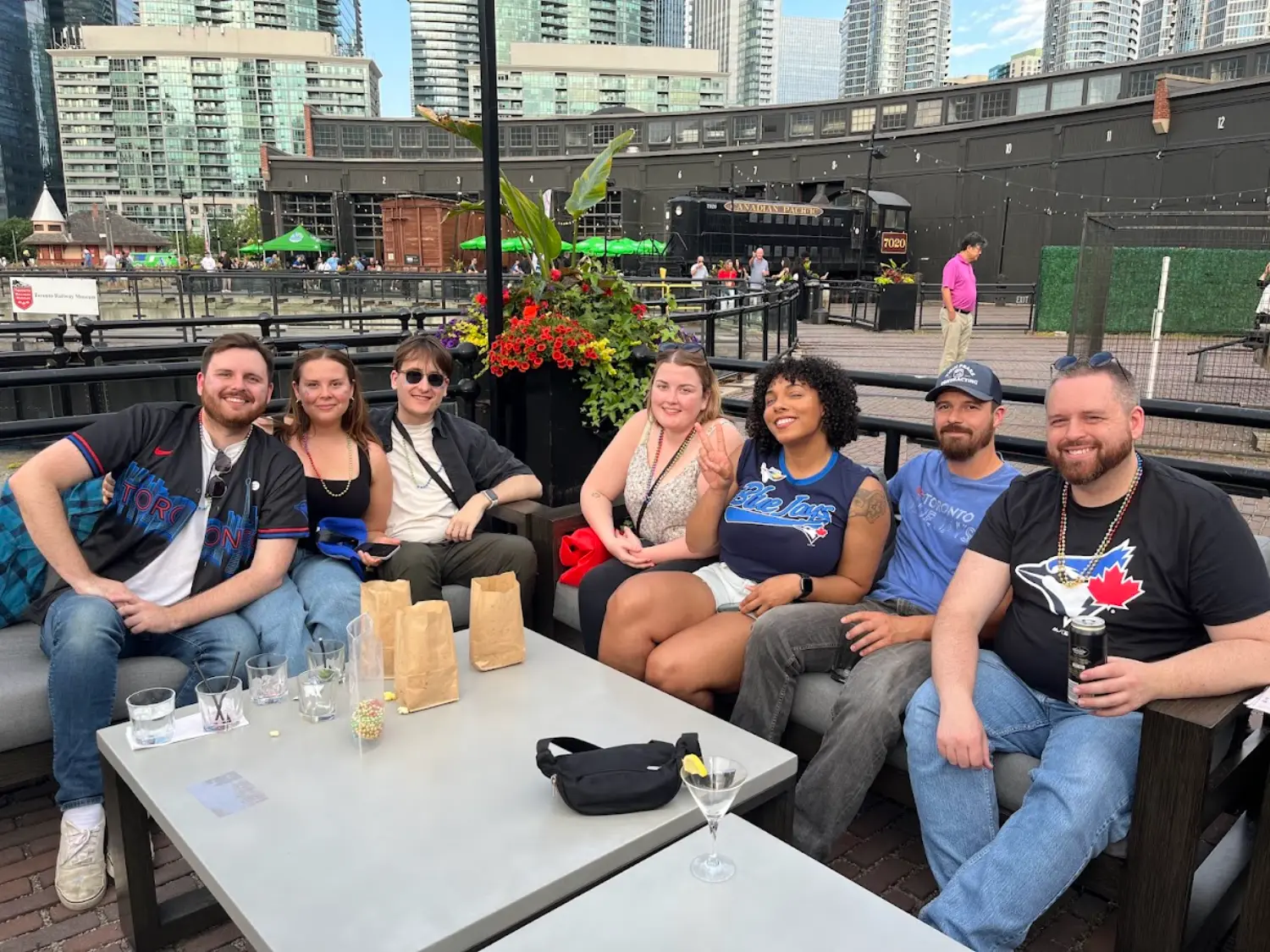 Several Insighters attend a 'field trip' to go see the Toronto Blue Jays play, an anticipated annual outing!