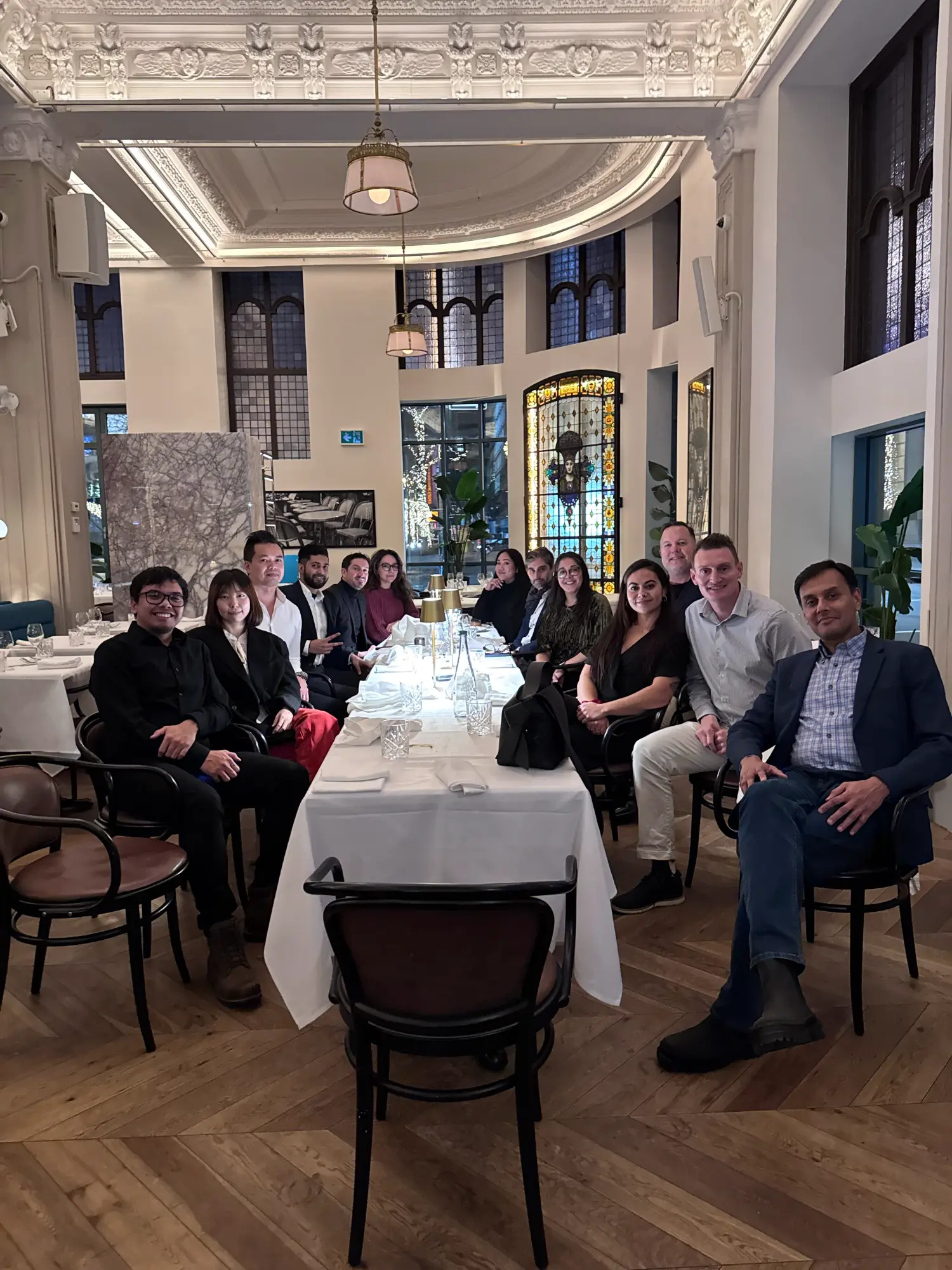 Montreal team dinner, welcoming Managing Director, Toby Mallinder, and Director Rob Wilson visiting from Vancouver.