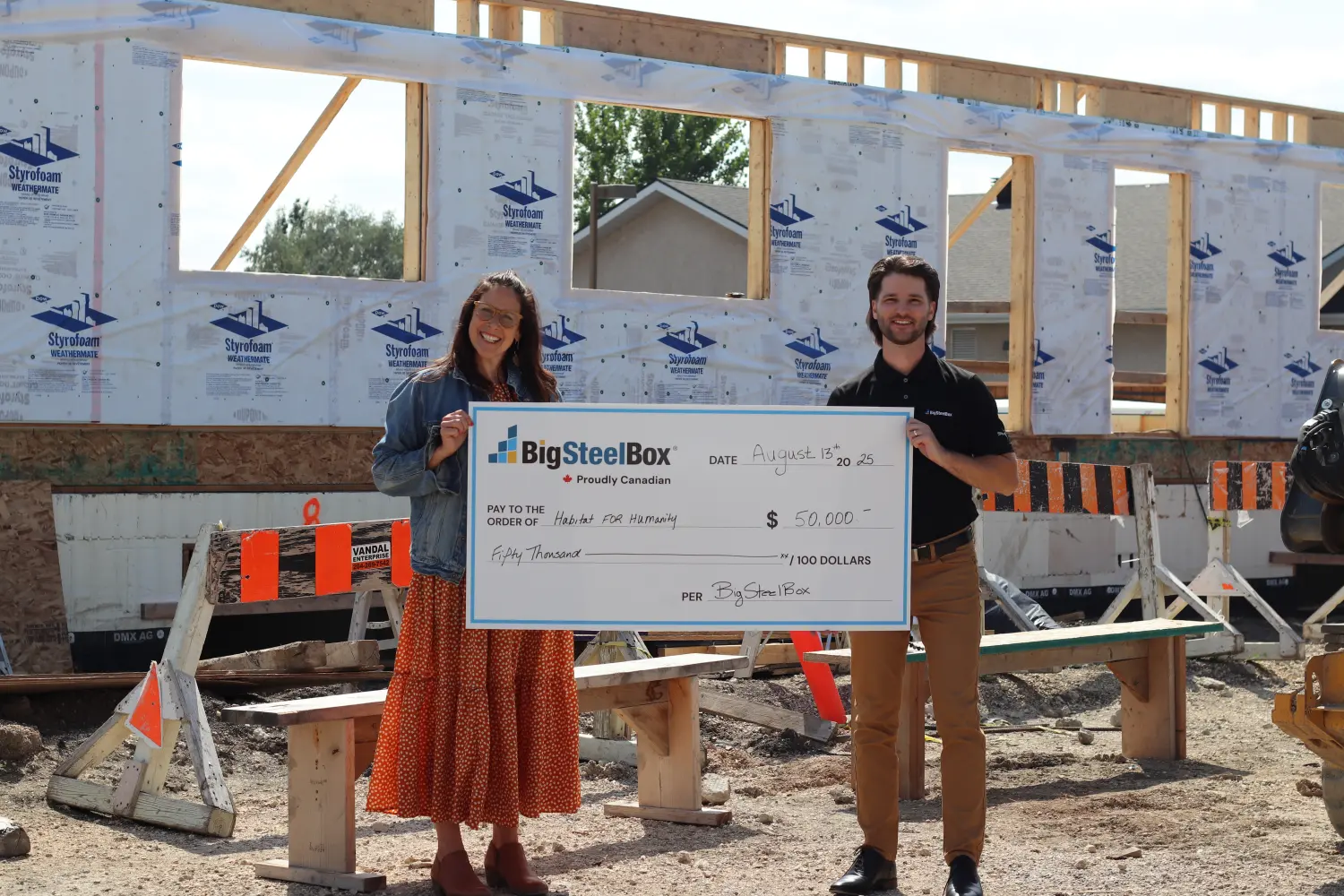 Donating to our partner Habitat for Humanity