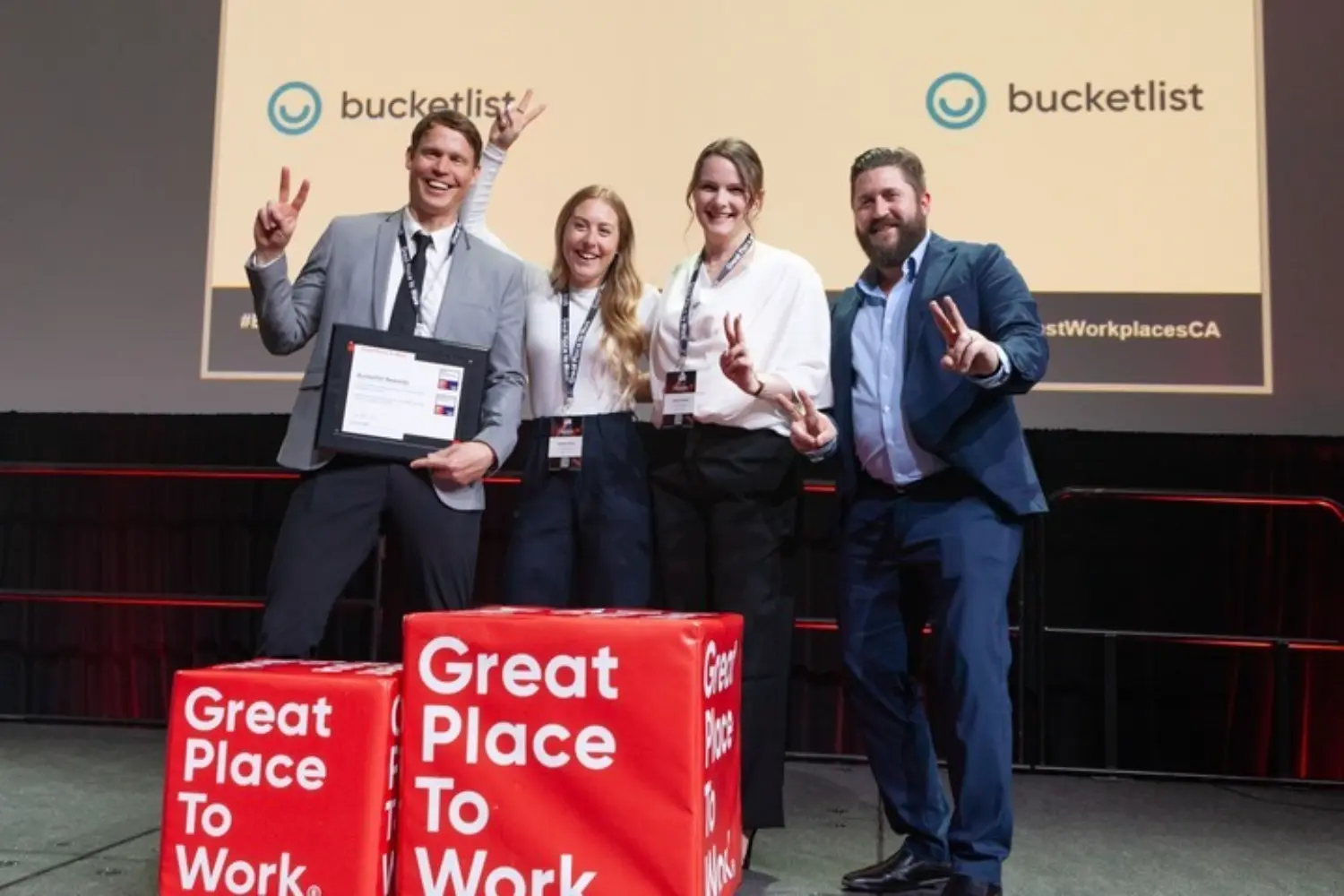 Our team at the GPTW Awards in TO